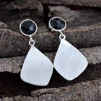 Black Onyx 925 Sterling Silver Earrings 2