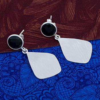 Black Onyx 925 Sterling Silver Earrings 3