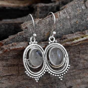 Multicolor Quartz   925 Sterling Silver Earrings 2