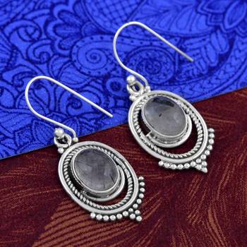 Multicolor Quartz   925 Sterling Silver Earrings 3