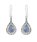 Multicolor Moonstone 925 Sterling Silver Earrings