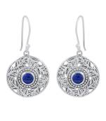 Blue Lapis Lazuli 925 Sterling Silver Earrings