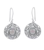 Pink Quartz   925 Sterling Silver Earrings