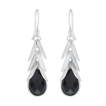 Black Onyx 925 Sterling Silver Earrings 1