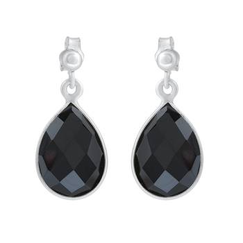 Black Onyx 925 Sterling Silver Earrings 1