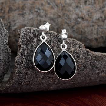Black Onyx 925 Sterling Silver Earrings 2