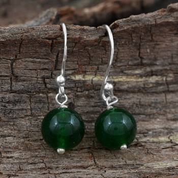 Green Onyx 925 Sterling Silver Earrings 2