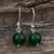 Green Onyx 925 Sterling Silver Earrings
