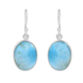 Blue Crystal 925 Sterling Silver Earrings 1