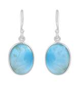 Blue Crystal 925 Sterling Silver Earrings