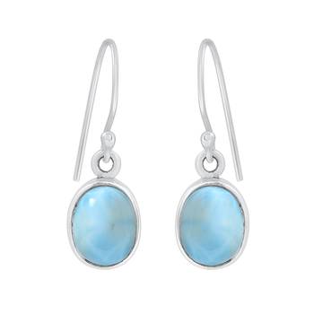 Blue Crystal 925 Sterling Silver Earrings 1