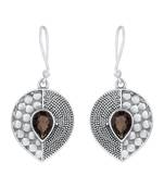 Brown Quartz   925 Sterling Silver Earrings