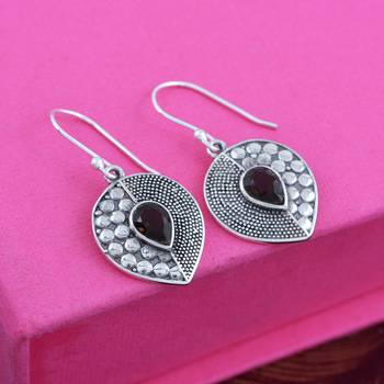 Brown Quartz   925 Sterling Silver Earrings 3