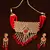 Kundan and Red Stone Embellished Designer Neckpiece 317FNN160