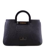 Black Snake Work Pu Synthetic Fabric Armbag For Women