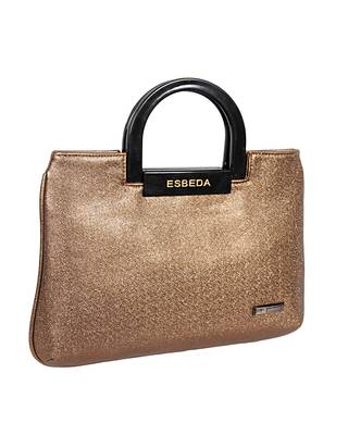 Esbeda Tan Color Medium Size Embellished Armbag For Women 2