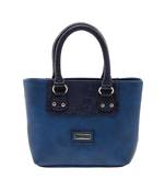 Esbeda Blue Solid Pu Synthetic Material Handbag For Women