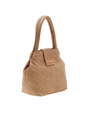 Esbeda Beige Checks Pu Synthetic Material Handbag For Women 3