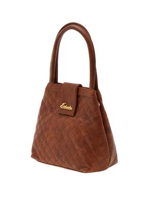 Esbeda Brown Checks Pu Synthetic Material Handbag For Women 2