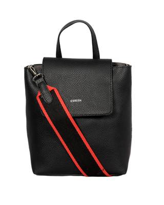 Black Color Medium Size Solid Suede Design Handbag For Women 1