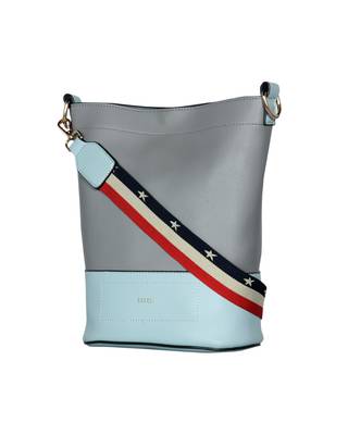 Esbeda Grey Color Magnet Closure Floral Pouch Handbag For Women 3