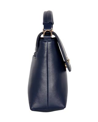 Esbeda Blue Color Solid Pattern Cinhetic Box Handbag For Women 3