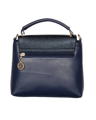 Esbeda Blue Color Solid Pattern Cinhetic Box Handbag For Women 4