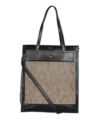 Esbeda Black Color Printed Pattern Sparkling Sequins Handbag For Women 1