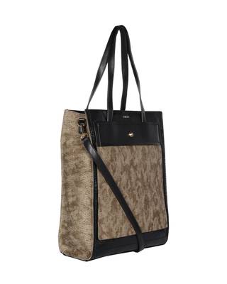 Esbeda Black Color Printed Pattern Sparkling Sequins Handbag For Women 2