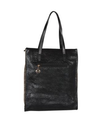 Esbeda Black Color Printed Pattern Sparkling Sequins Handbag For Women 3