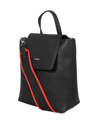 Black Color Medium Size Solid Suede Design Handbag For Women 7