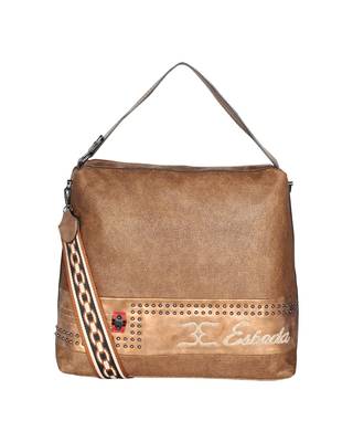 Esbeda Brown Color Emboss Pattern Gypsy Hobo bag For Women 2