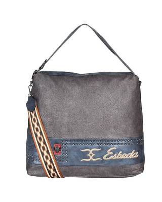 Esbeda Dark Grey Color Emboss Pattern Gypsy Hobo bag For Women 1