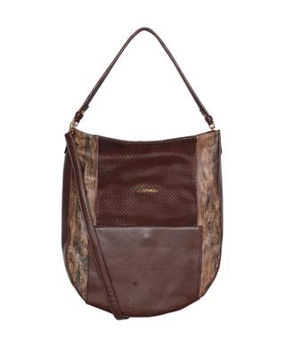 Esbeda Coffee Color Printed Pattern wandler Handbag For Women 1