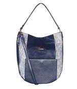 Esbeda Blue Color Printed Pattern wandler Handbag For Women
