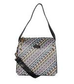 Esbeda Black Color Printed Logo font handbag For Women