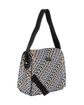 Esbeda Black Color Printed Logo font handbag For Women 7