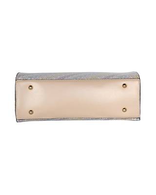 Esbeda Beige Color Printed Logo font handbag For Women 9