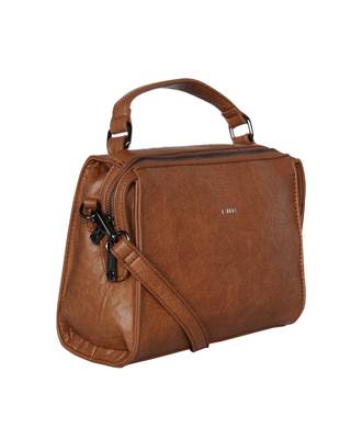 Esbeda Tan Color Solid Pattern Peperish Handbag For Women 7