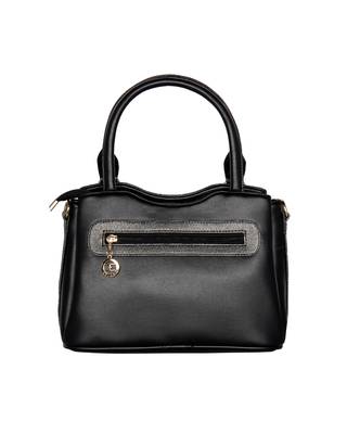 Esbeda Black Color Quilted Pattern Handbag For Women 5
