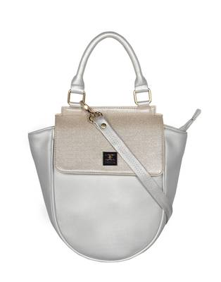 Esbeda Silver Color Cinhetic saddle Handbag For Women 1