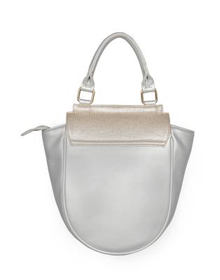 Esbeda Silver Color Cinhetic saddle Handbag For Women 8