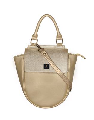 Esbeda Gold Color Cinhetic saddle Handbag For Women 2
