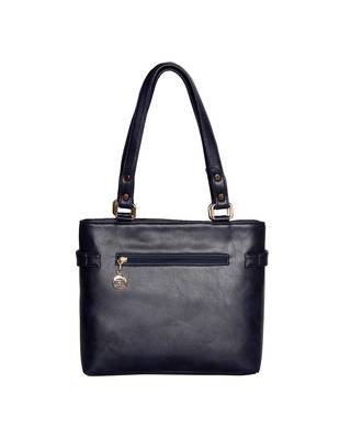 Esbeda Blue Color Emboss Dotmatrix quilted Handbag For Women 8