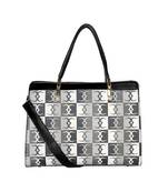 Esbeda Black Color Logo Print Handbag For Women