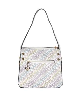 Esbeda White Color Printed Logo font handbag For Women 11