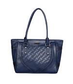 Esbeda Blue Color Solid Blissy Handbag For Women