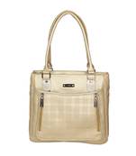Esbeda Gold Color Solid Blissy Handbag For Women