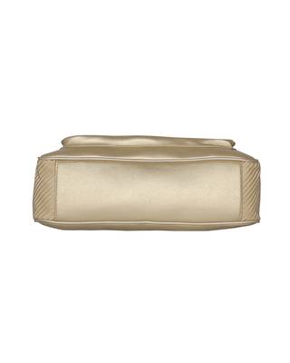 Esbeda Gold Color Solid Blissy Handbag For Women 6