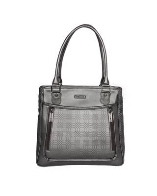 Esbeda Grey Color Solid Blissy Handbag For Women 1